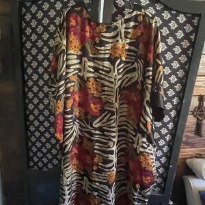 Elegant Long Sleeve Floral Dress